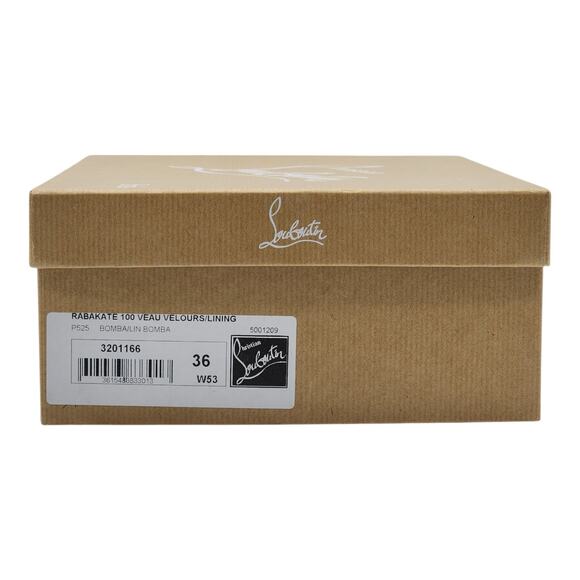 Christian Louboutin Rabakate Pumps 100mm - Suede - Pink - 36 5.5US $995 - Picture 8 of 8